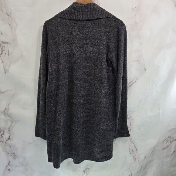 Barefoot Dreams Sweater Women L XL Cozy Chic Lite Cardigan Wrap Long Marled - Picture 5 of 10